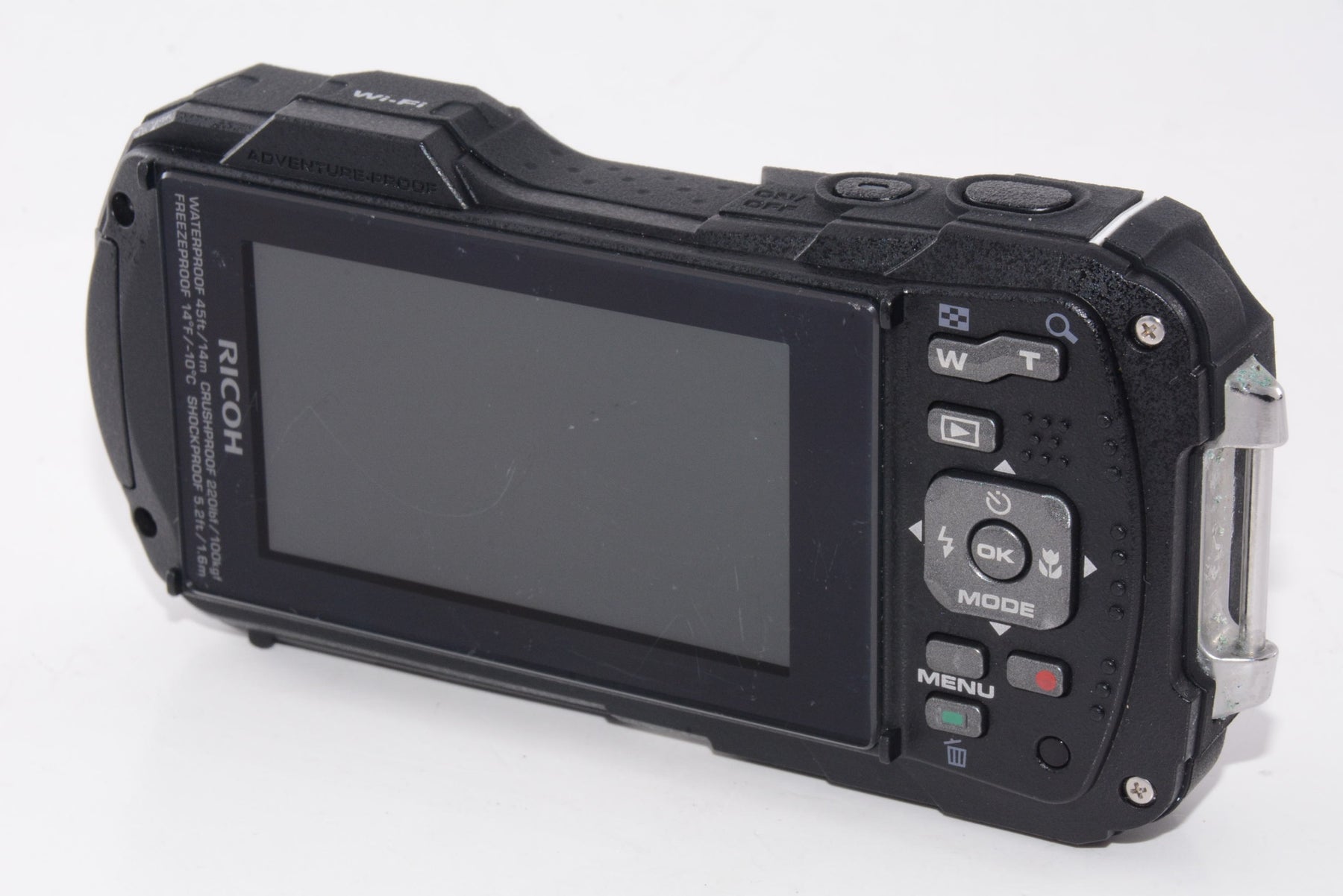 【外観並級】RICOH 防水デジタルカメラ RICOH WG-40W ホワイト 防水14m耐ショック1.6m耐寒-10度 RICOH WG-40W WH 04687