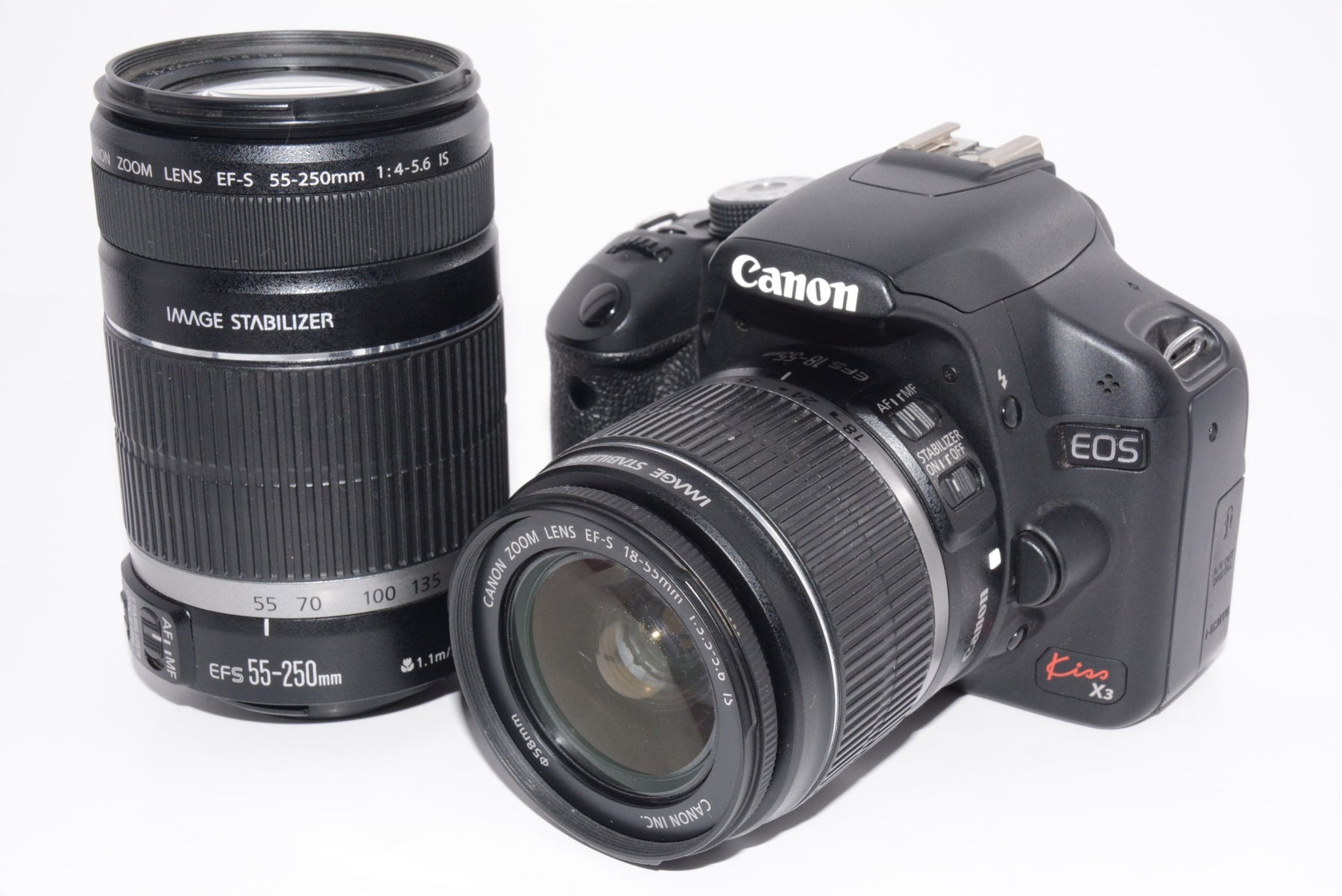 【外観特上級】Canon デジタル一眼レフカメラ Kiss X3 ダブルズームキット KISSX3-WKIT 外観特上級】Canon デジタル一眼レフカメラ Kiss X3 ダブル