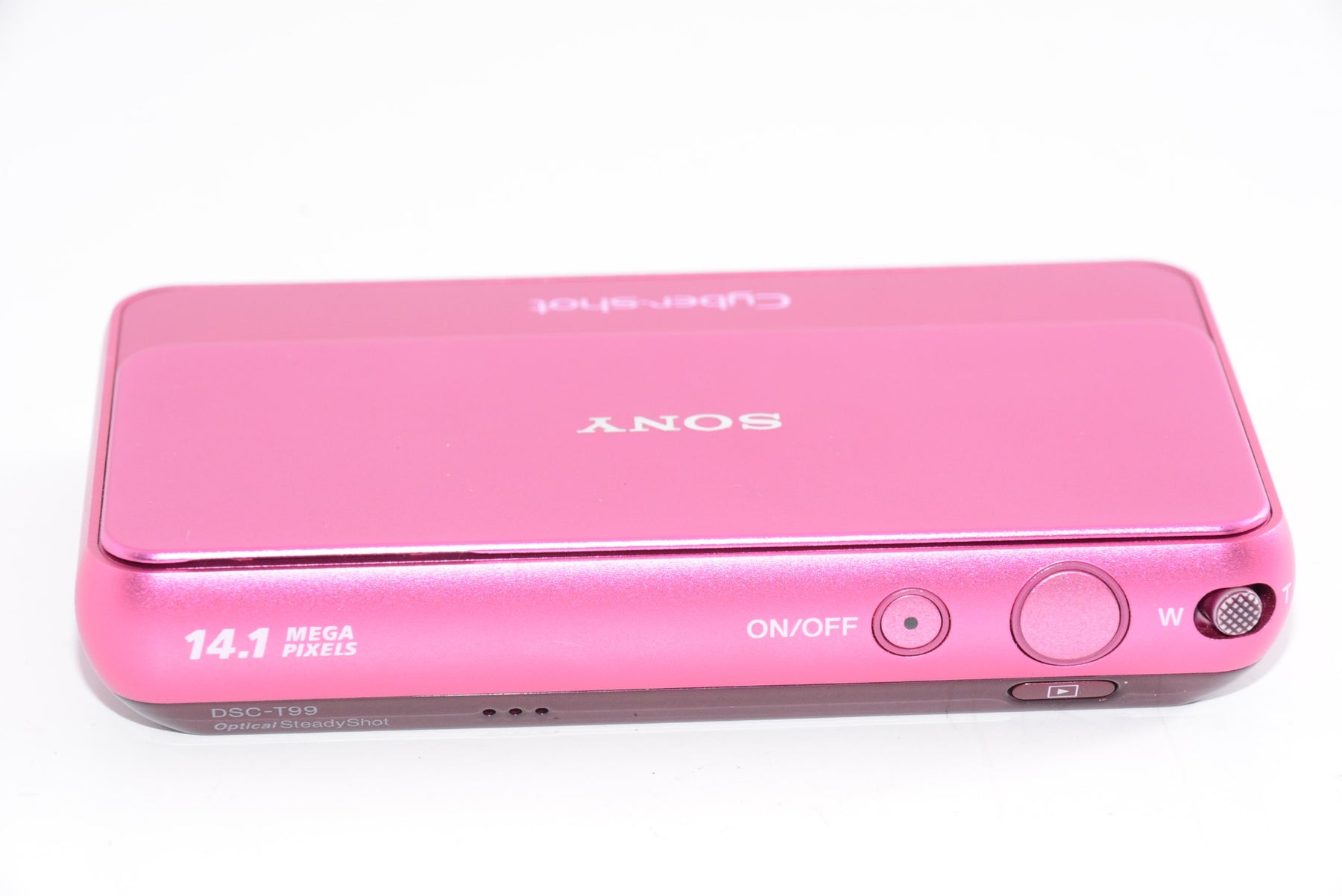 【外観特上級】ソニー SONY デジタルカメラ Cybershot T99 (1410万画素CCD/光学x4/デジタルx8) ピンク DSC-T99/P