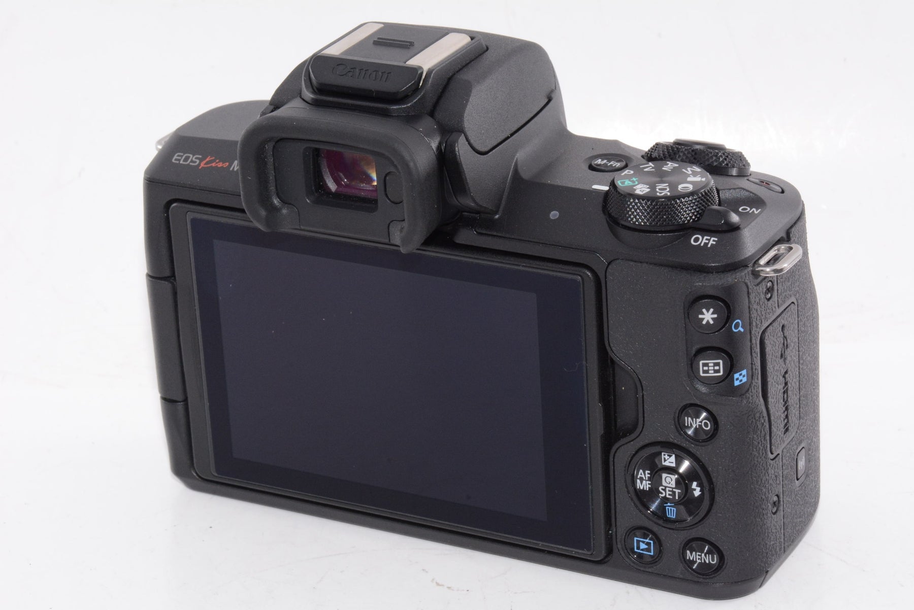 【外観特上級】Canon ミラーレス一眼カメラ EOS Kiss M ダブルズームキット ブラック