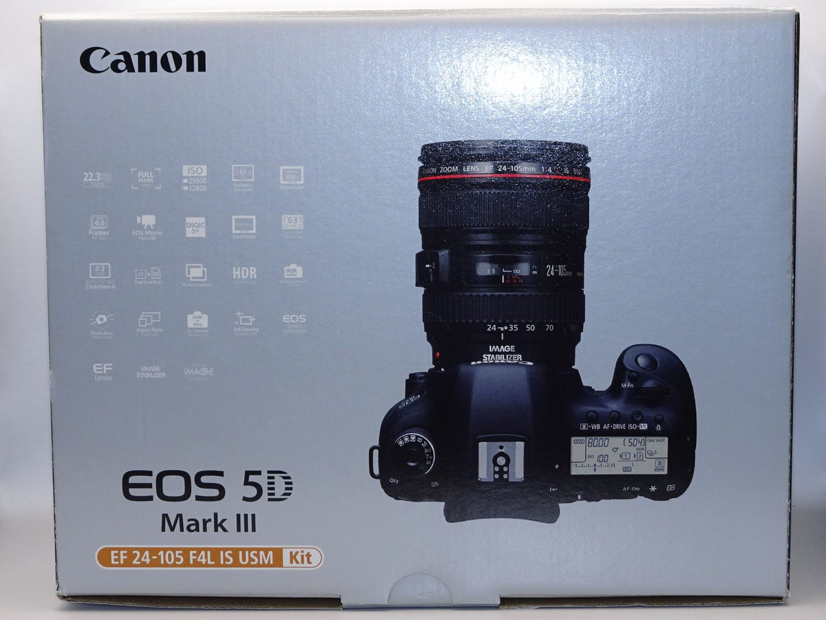 【外観並級】Canon デジタル一眼レフカメラ EOS5D MarkIII EF24-70L IS USM レンズキット EF24-70mm F4L IS USM付属