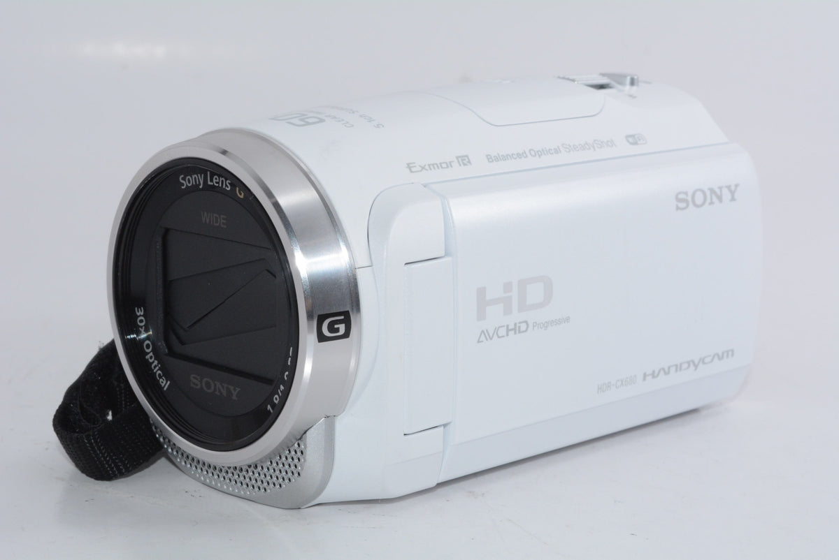 【外観特上級】ソニー ビデオカメラ Handycam HDR-CX680 ホワイト