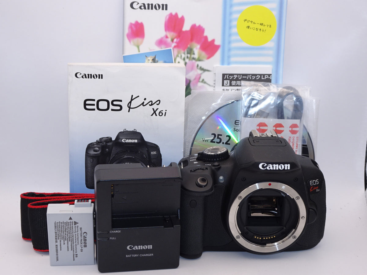 【外観特上級】Canon デジタル一眼レフカメラ EOS Kiss X6i ボディ