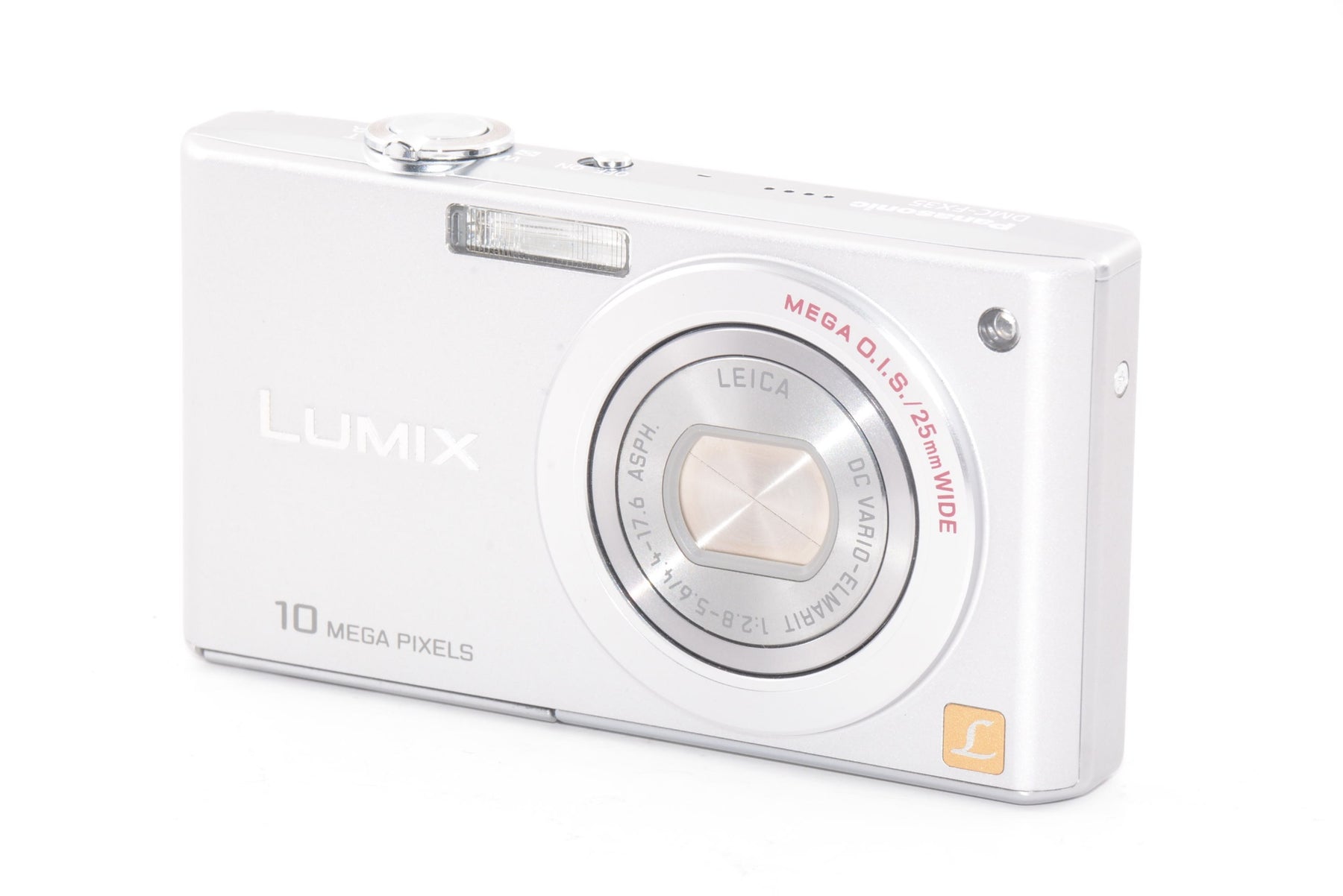 【外観特上級】パナソニック デジタルカメラ LUMIX (ルミックス) FX35 プレシャスシルバー DMC-FX35-S