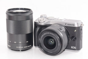 【外観並級】Canon EOS M6 ダブルズームキットEF-M15-45mm/EF-M55-200mm