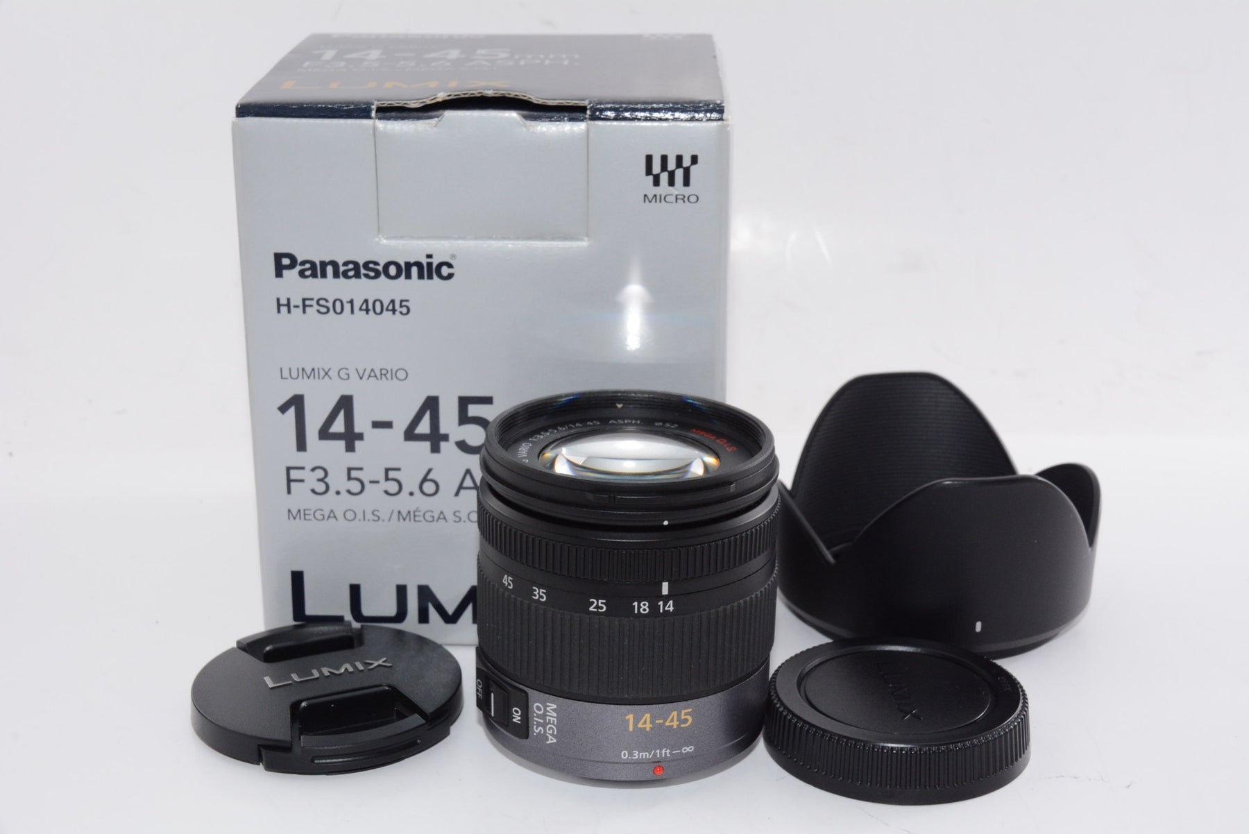 【外観特上級】Panasonic LUMIX G VARIO 14-45mm F3.5-5.6 ASPH MEGA O.I.S.