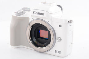 【外観並級】Canon ミラーレス一眼カメラ EOS Kiss M ボディー ホワイト EOSKISSMWH-BODY