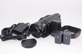 【外観特上級】ソニー SONY ビデオカメラ FDR-AX100 4K ブラック Handycam