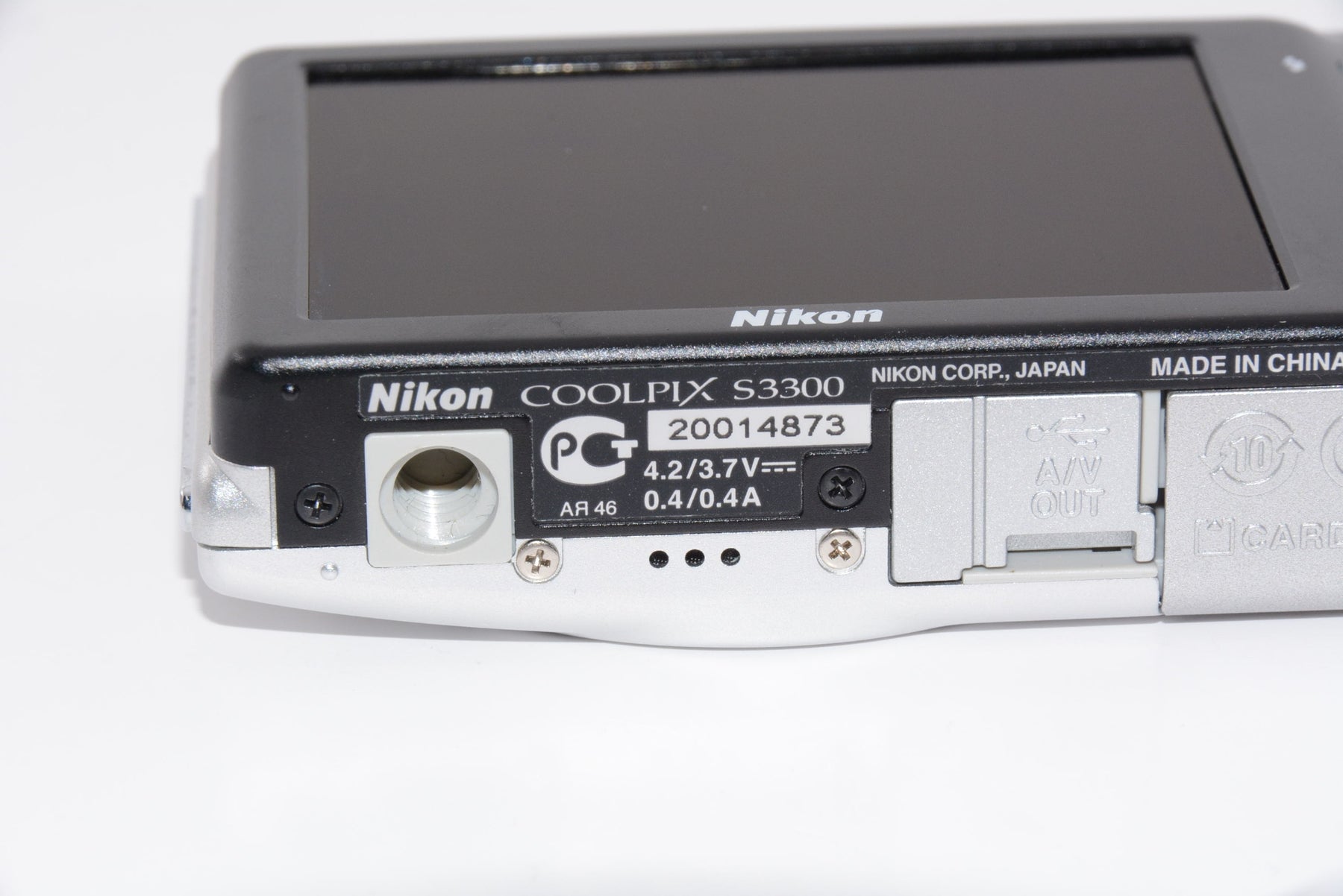 【外観特上級】Nikon デジタルカメラ COOLPIX (クールピクス) S3300 クリスタルシルバー S3300SL