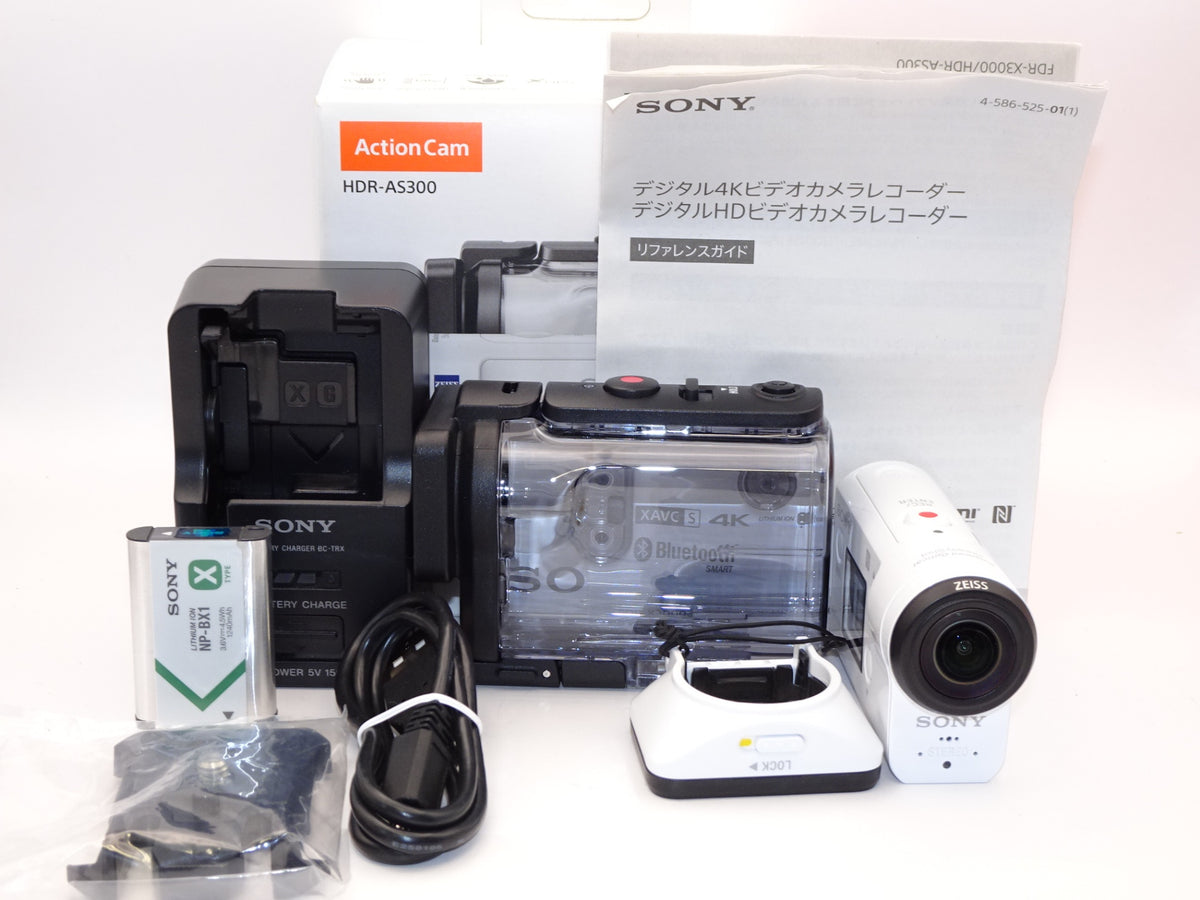 【外観特上級】ソニー SONY ウエアラブルカメラ アクションカム 空間光学ブレ補正搭載モデル(HDR-AS300)