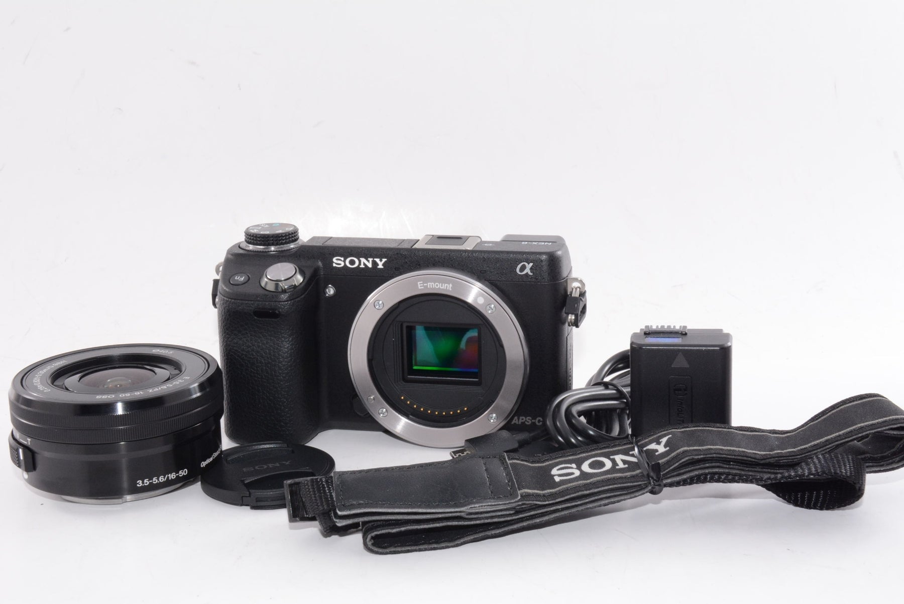 【外観並級】ソニー SONY ミラーレス一眼 α NEX-6 パワーズームレンズキット E PZ 16-50mm F3.5-5.6 OSS付属 NEX-6L/B