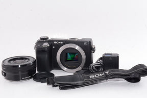 【外観並級】ソニー SONY ミラーレス一眼 α NEX-6 パワーズームレンズキット E PZ 16-50mm F3.5-5.6 OSS付属 NEX-6L/B