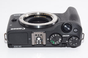 【外観特上級】Canon ミラーレス一眼カメラ EOS M3 ボディ(ブラック) EOSM3BK-BODY