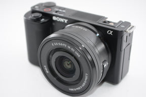 【外観特上級】SONY ミラーレス一眼カメラ ZV-E10 パワーズームレンズキット(同梱レンズ:SELP1650) ブラック ZV-E10L B