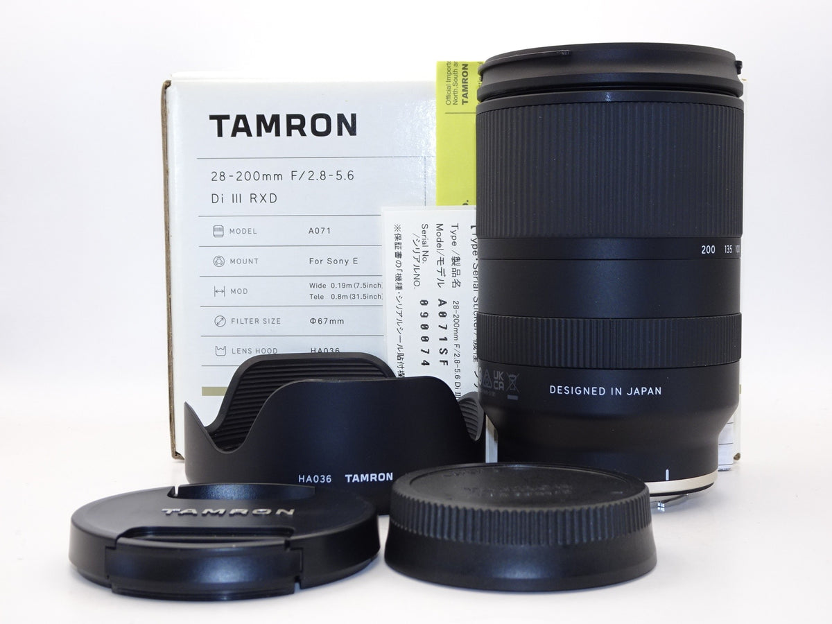 【外観特上級】タムロン(TAMRON) ソニー E対応 28-200mm F/2.8-5.6 Di III RXD (Model A071)