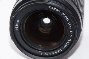 【外観特上級】Canon 標準ズームレンズ EF-S18-55mm F3.5-.5.6 IS II