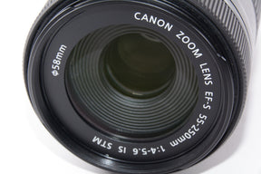 【外観特上級】Canon 望遠ズームレンズ EF-S55-250mm F4-5.6 IS STM