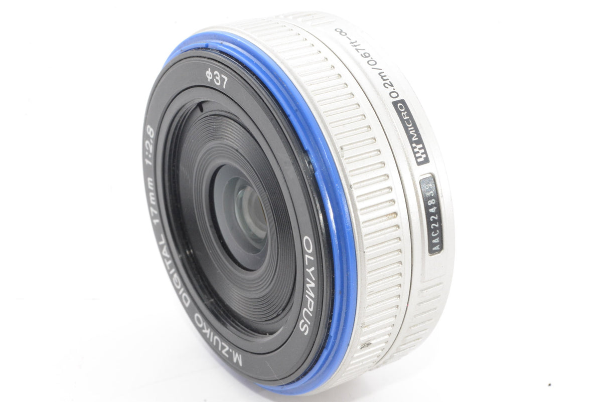 【外観並級】OLYMPUS パンケーキレンズ M.ZUIKO DIGITAL 17mm F2.8 シルバー