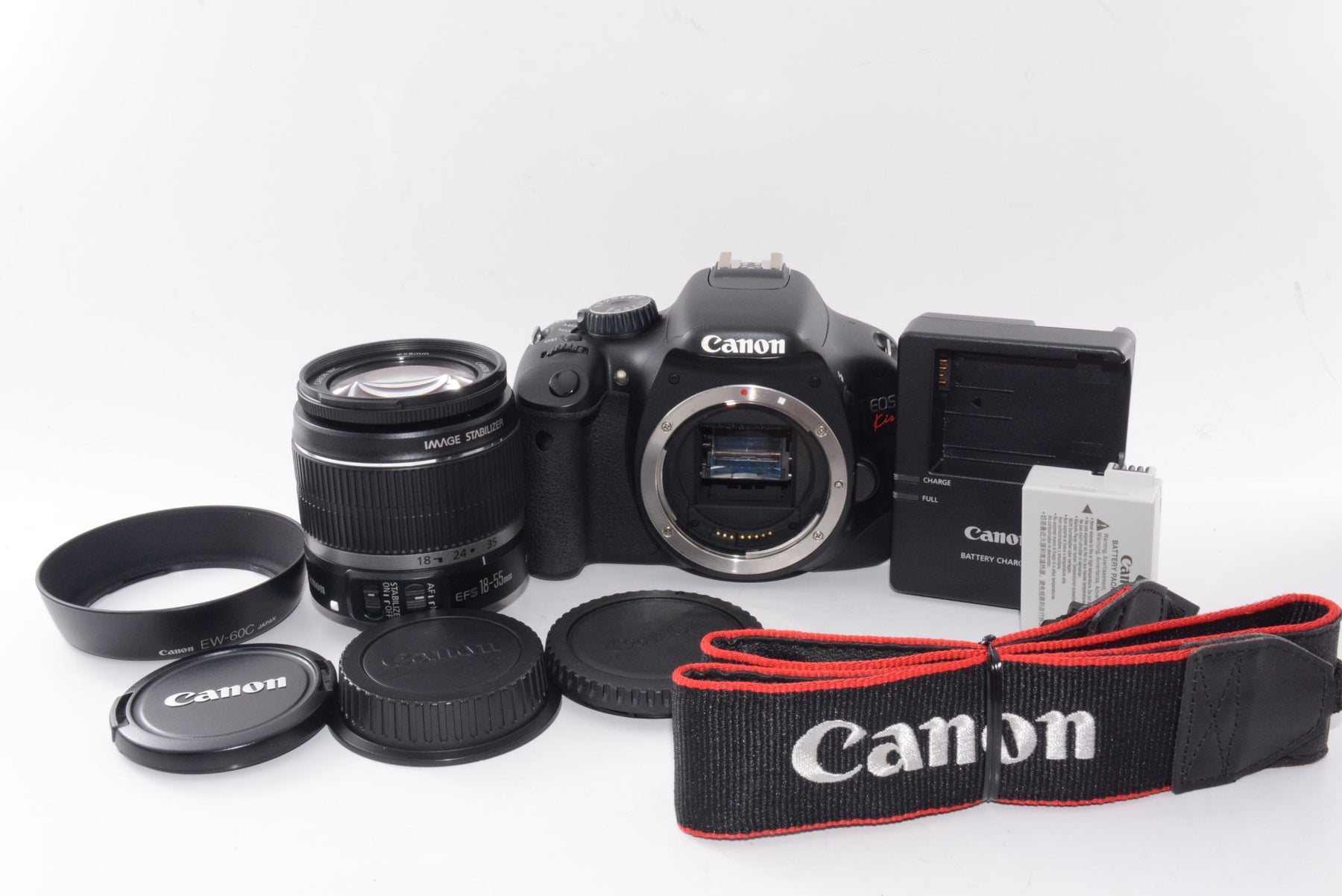 【外観並級】Canon デジタル一眼レフカメラ EOS Kiss X4 EF-S 18-55 IS レンズキット KISSX4-1855ISLK