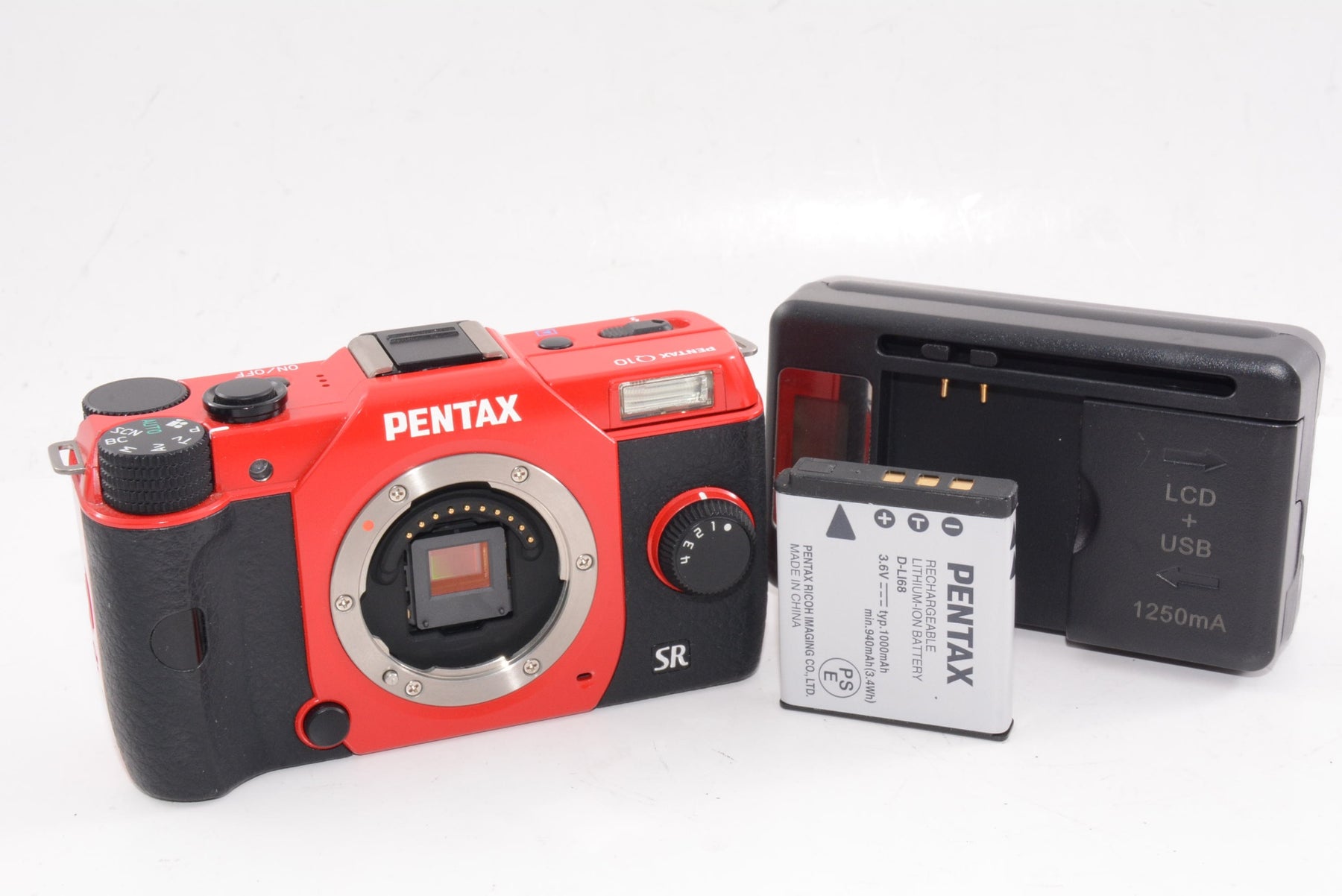 【外観並級】PENTAX ミラーレス一眼 Q10 ボディ レッド