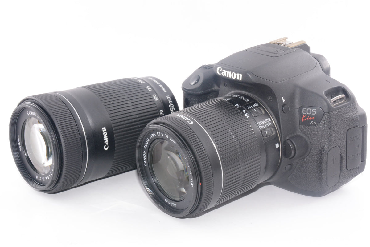 【外観特上級】Canon デジタル一眼レフカメラ EOS Kiss X7i ダブルズームキット