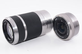 【外観並級】SONY ミラーレス一眼 α6000 ダブルズームレンズキット シルバー ILCE-6000Y S