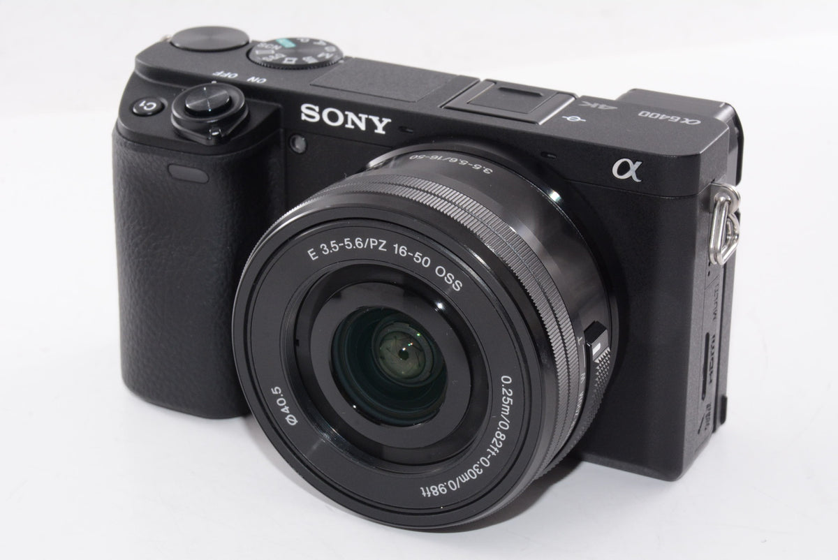 【外観特上級】ソニー ミラーレス一眼 α6400 パワーズームレンズキット E PZ 16-50mm F3.5-5.6 OSS ブラック ILCE-6400L B