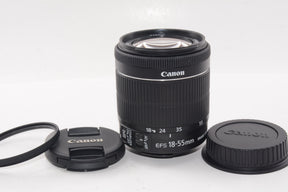 【外観並級】Canon 標準ズームレンズ EF-S18-55mm F3.5-5.6 IS STM