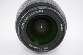 【外観特上級】Nikon 標準ズームレンズ AF-S DX Zoom Nikkor ED 18-55mm f/3.5-5.6 G II  ブラック