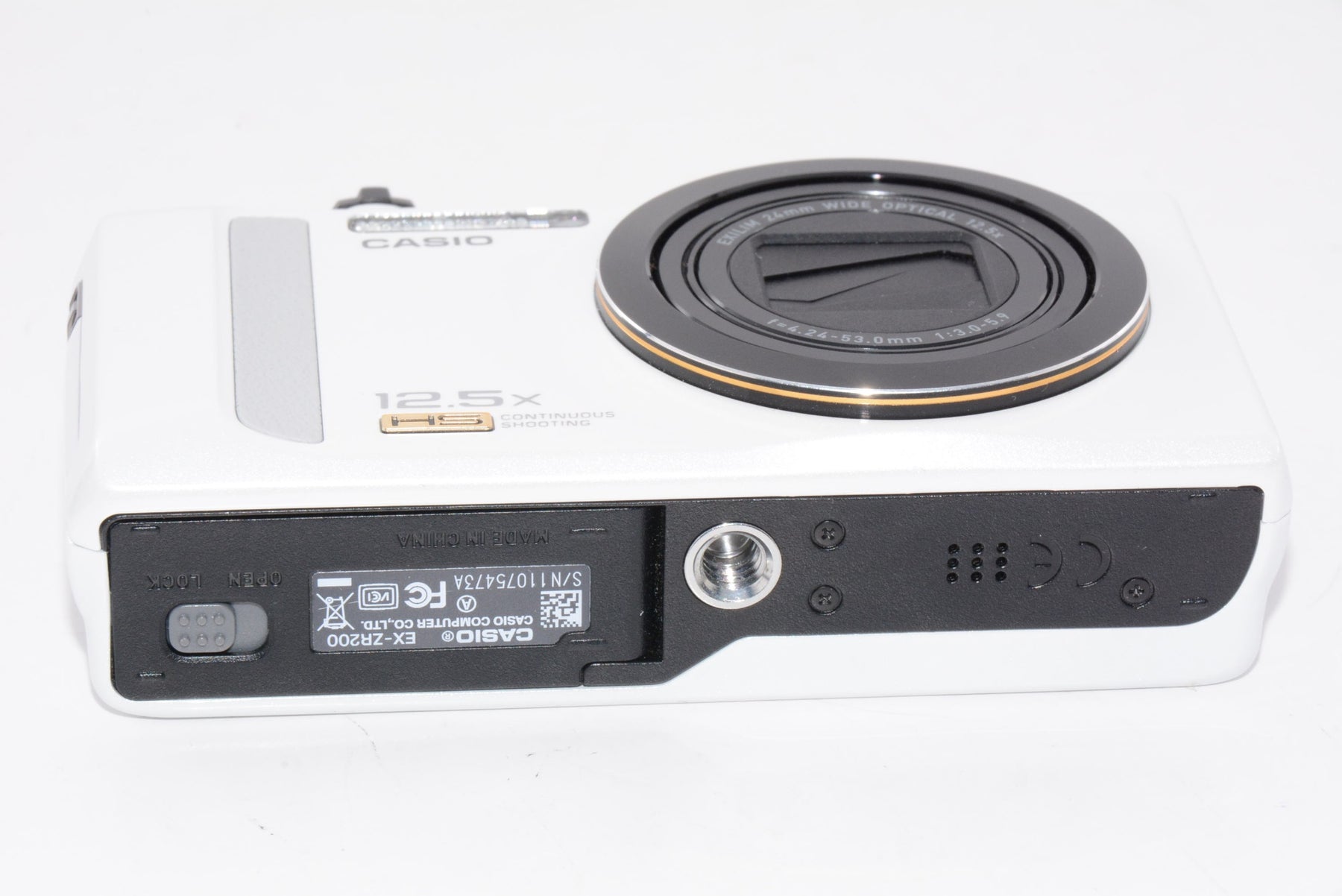 【外観特上級】CASIO デジタルカメラ EXILIM EX-ZR200 ホワイト EX-ZR200WE
