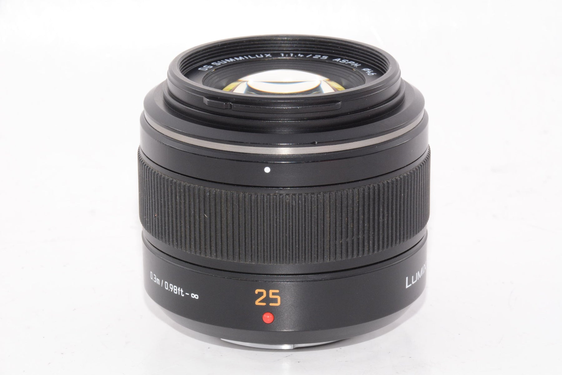 【外観並級】パナソニック マイクロフォーサーズ用 DG SUMMILUX 25mm/F1.4 ASPH. ブラック H-X025