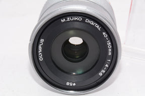 【外観特上級】OLYMPUS M.ZUIKO DIGITAL ED 40-150mm F4.0-5.6 R シルバー