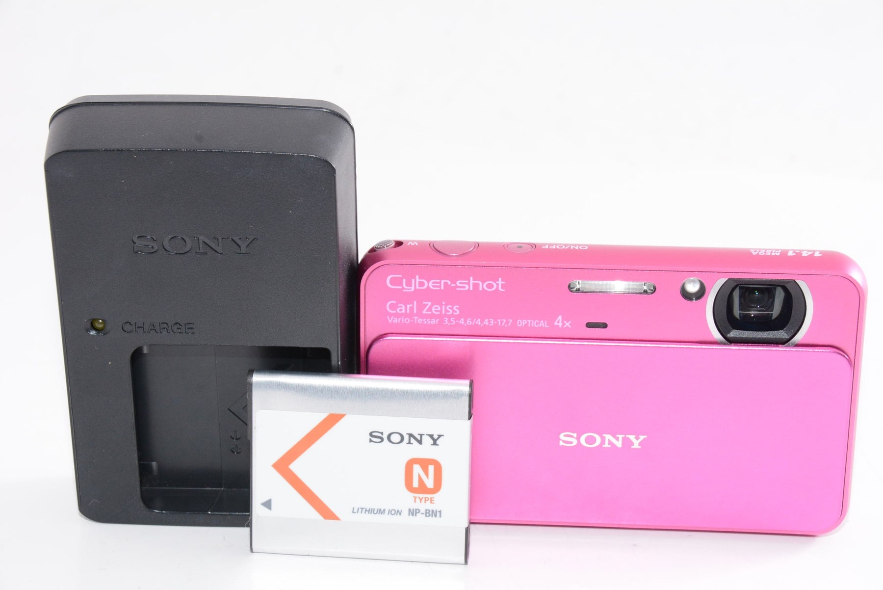 【外観特上級】ソニー SONY デジタルカメラ Cybershot T99 (1410万画素CCD/光学x4/デジタルx8) ピンク DSC-T99/P