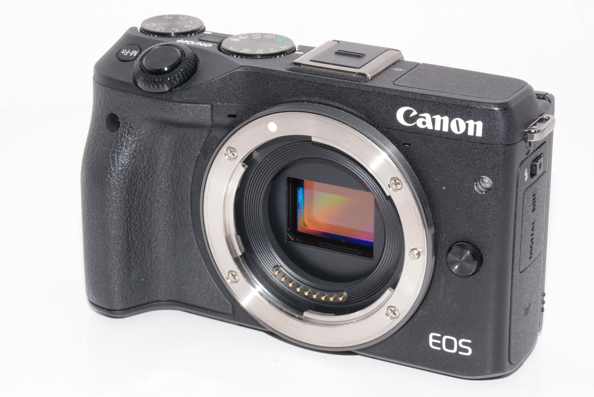 【外観特上級】Canon ミラーレス一眼カメラ EOS M3 ダブルレンズキット(ブラック) EF-M18-55mm F3.5-5.6 IS STM EF-M22mm F2 STM 付属 EOSM3BK-WLK