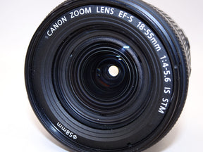 【外観並級】Canon 標準ズームレンズ EF-S18-55mm F4.0-5.6IS STM