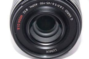 【外観並級】パナソニック マイクロフォーサーズ用 ルミックス G VARIO 45-150mm/F4.0-5.6 ブラック