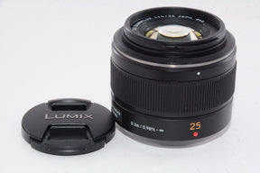 【外観特上級】パナソニック マイクロフォーサーズ用 DG SUMMILUX 25mm/F1.4 ASPH. ブラック H-X025