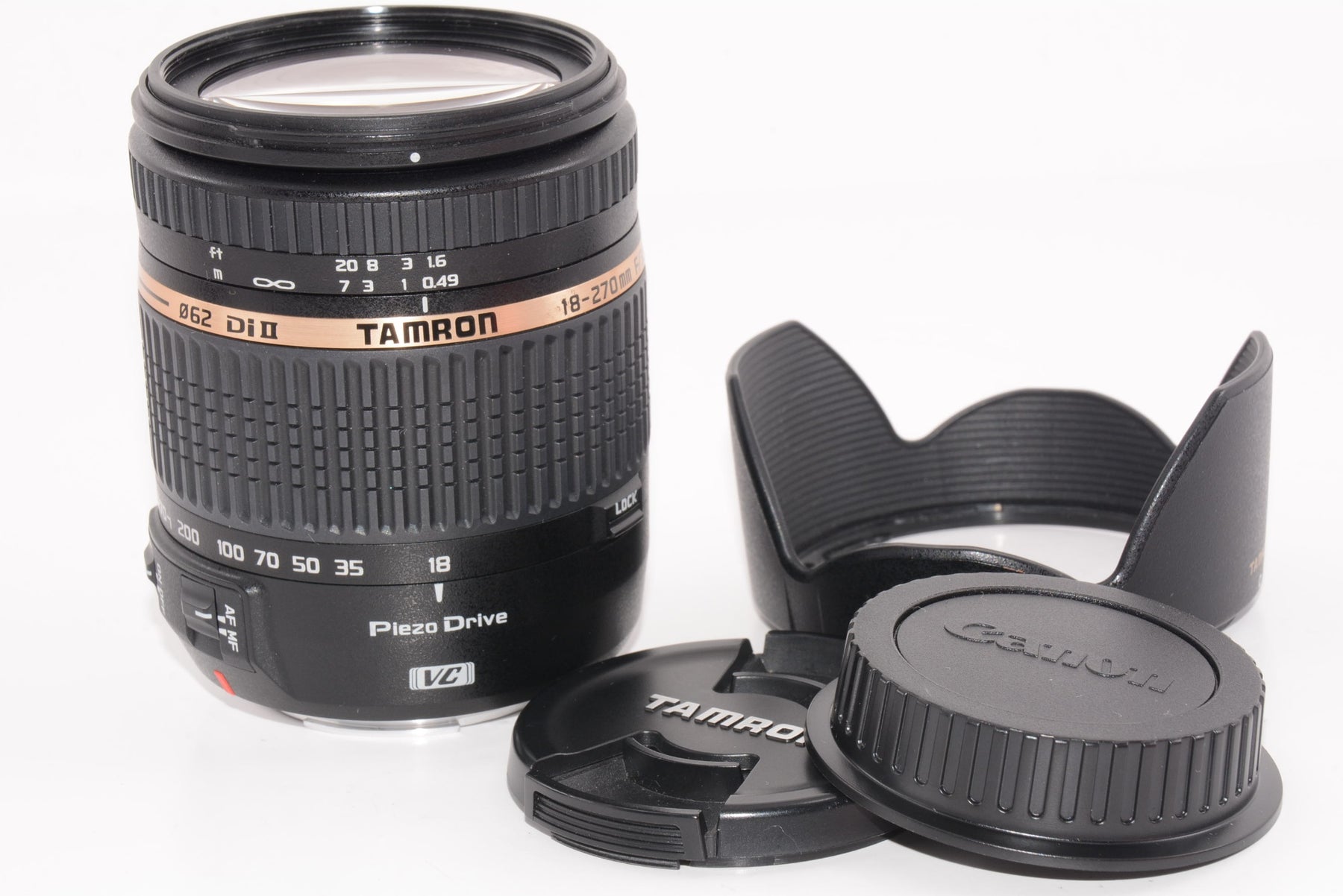 【外観特上級】TAMRON 高倍率ズームレンズ 18-270mm F3.5-6.3 DiII VC PZD キヤノン用 APS-C専用 B008E