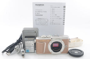 【外観特上級】OLYMPUS ミラーレス一眼カメラ PEN E-PL9 ボディー ブラウン