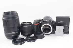 【外観特上級】Nikon D5500 ダブルズームキット ブラック