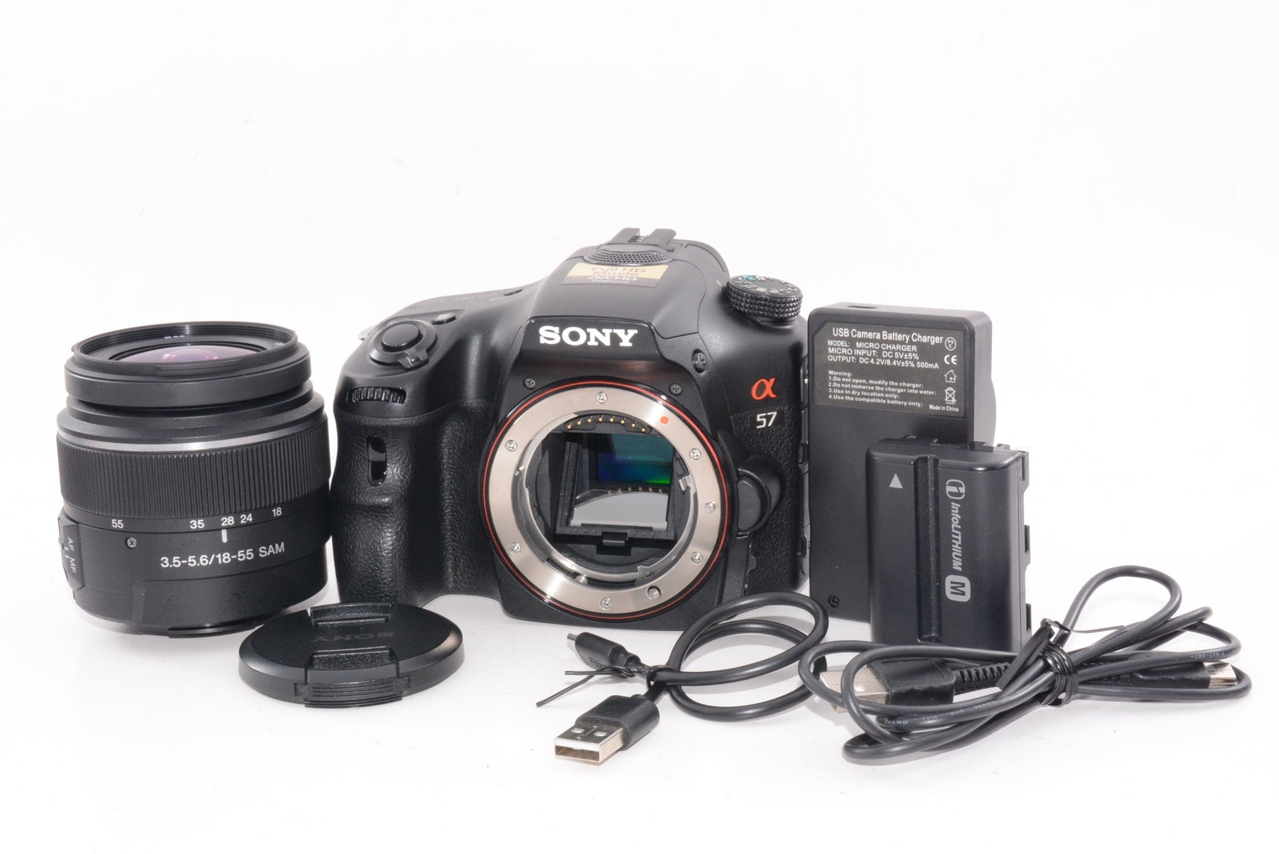 【外観並級】SONY α57 ズームレンズキット DT 18-55mm F3.5-5.6 SAM付属