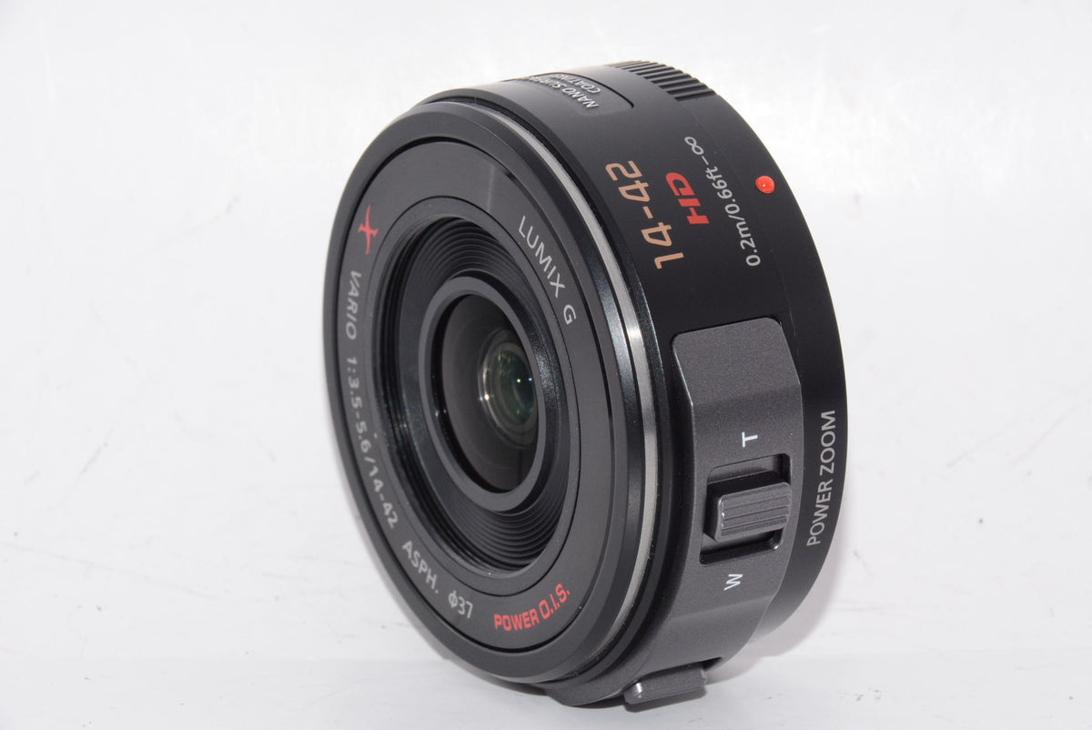 【外観特上級】パナソニック ルミックス G X VARIO PZ 14-42mm/F3.5-5.6 ASPH./POWER  ブラック H-PS14042-K