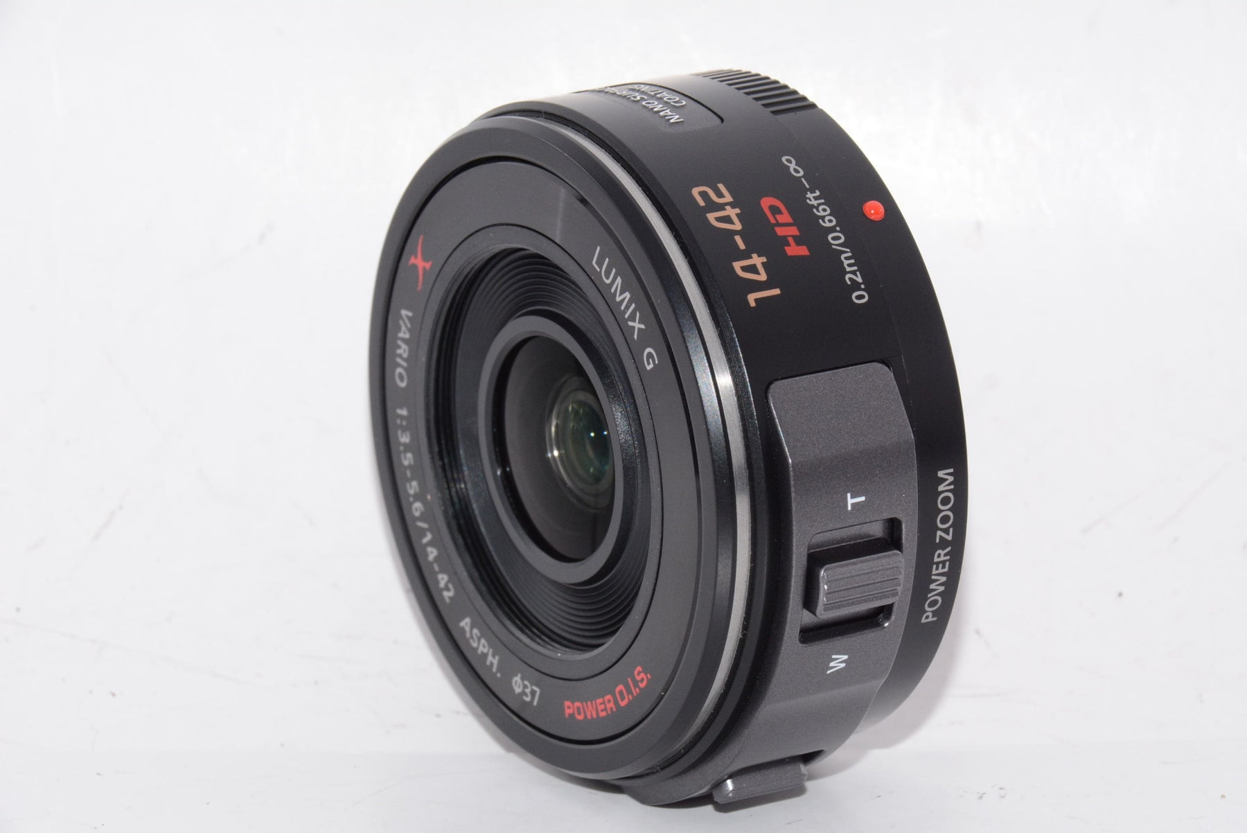 【外観特上級】パナソニック ルミックス G X VARIO PZ 14-42mm/F3.5-5.6 ASPH./POWER  ブラック H-PS14042-K