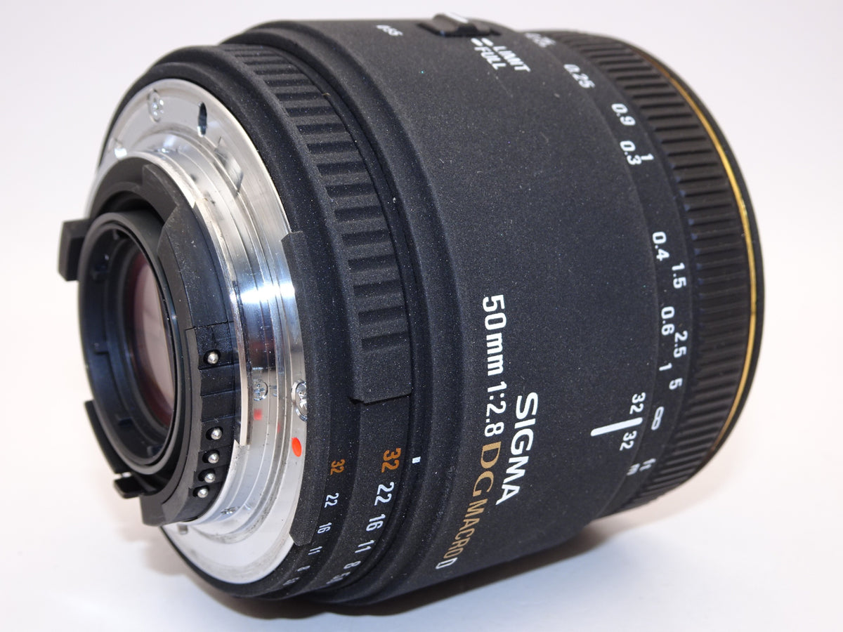 【外観特上級】SIGMA 単焦点マクロレンズ MACRO 50mm F2.8 EX DG ニコン用 フルサイズ対応