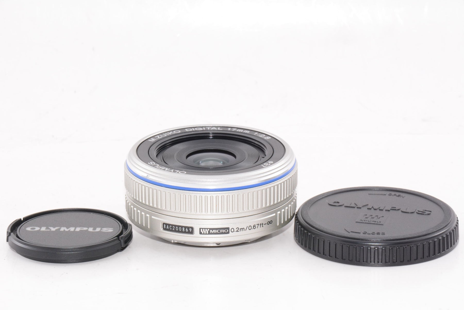 【外観特上級】OLYMPUS パンケーキレンズ M.ZUIKO DIGITAL 17mm F2.8 シルバー