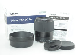 【外観特上級】SIGMA 30mm F1.4 DC DN | Contemporary C016 | Canon EF-Mマウント用 APS-Cサイズ ミラーレス専用