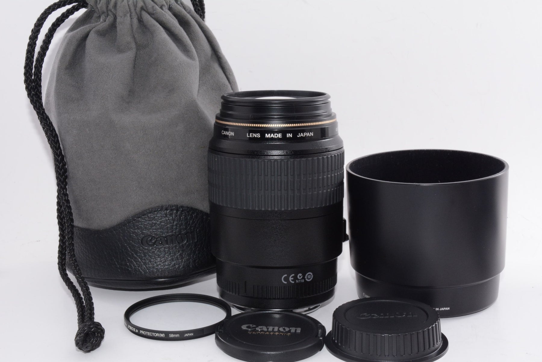 【外観特上級】Canon 単焦点マクロレンズ EF100mm F2.8 マクロ USM フルサイズ対応