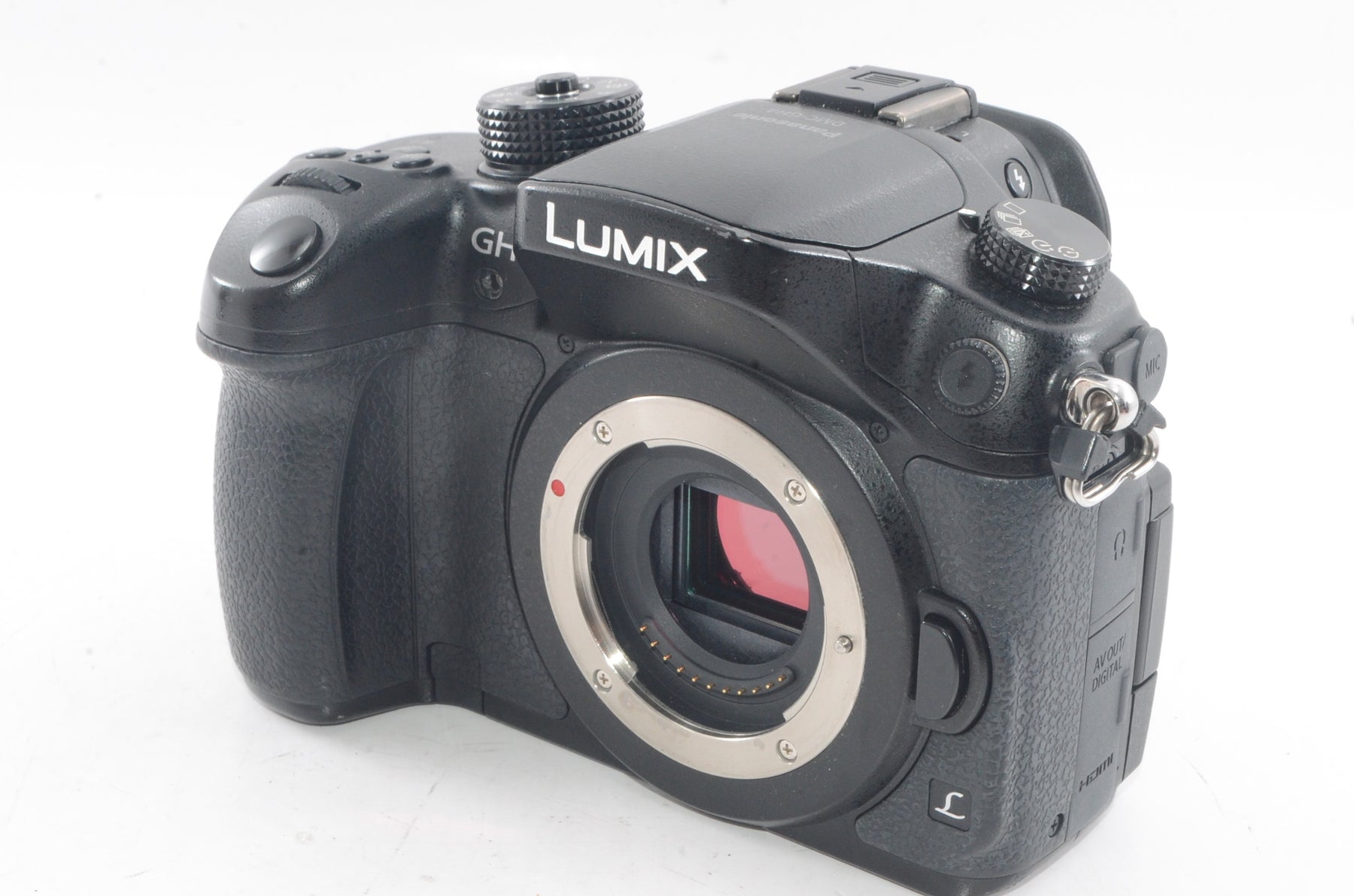 【外観並級】パナソニック ミラーレス一眼カメラ ルミックス GH4 レンズキット 標準ズームレンズ付属 ブラック DMC-GH4H-K