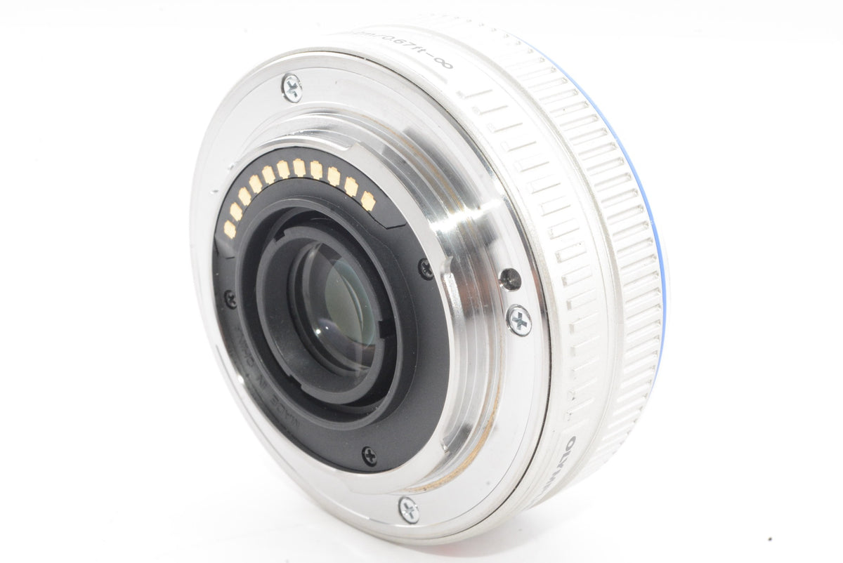 【外観特上級】OLYMPUS パンケーキレンズ M.ZUIKO DIGITAL 17mm F2.8 シルバー