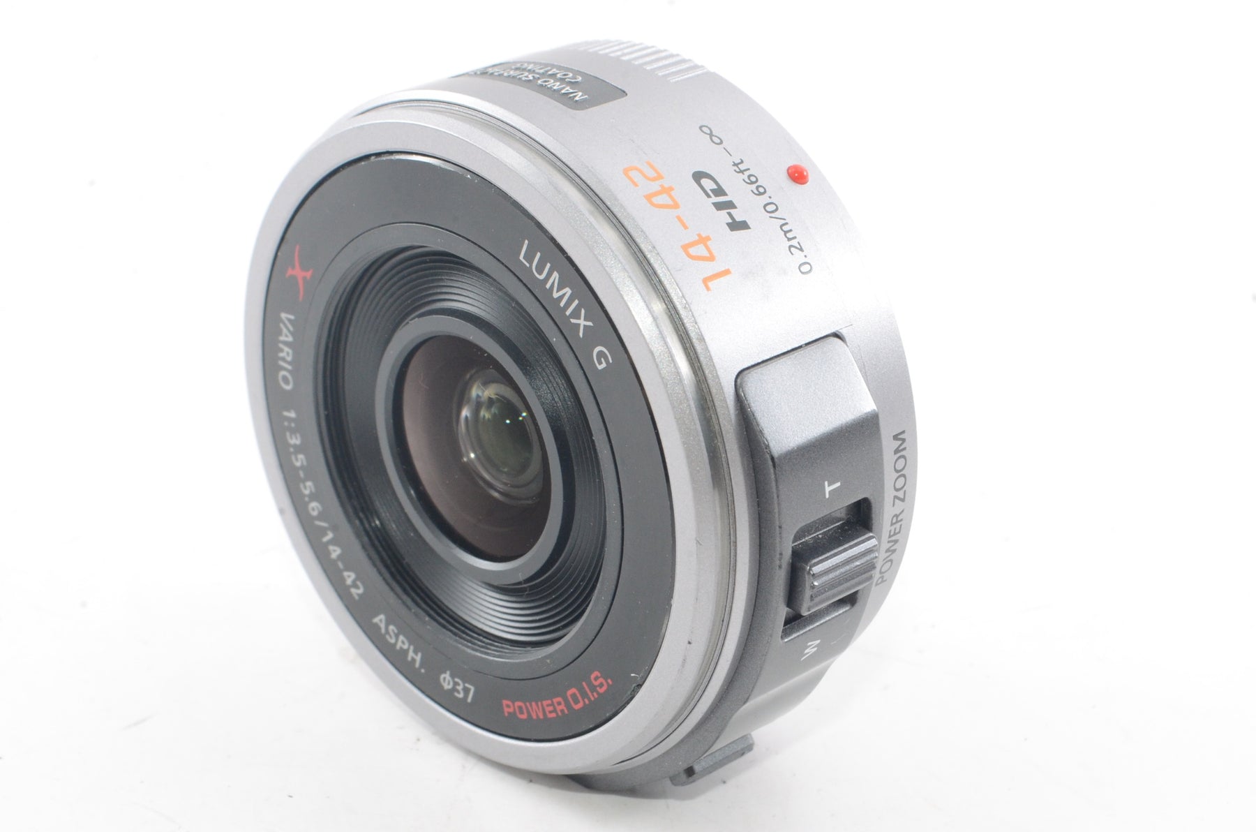 【外観並級】パナソニック マイクロフォーサーズ用 ルミックス G X VARIO PZ 14-42mmF3.5-5.6  シルバー